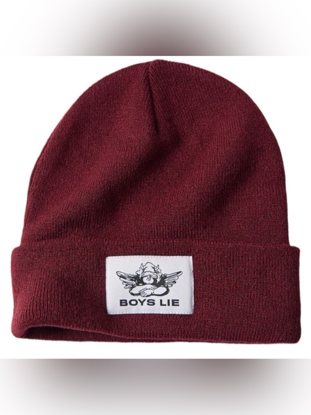Boys Lie Burgundy Beanie Hat
